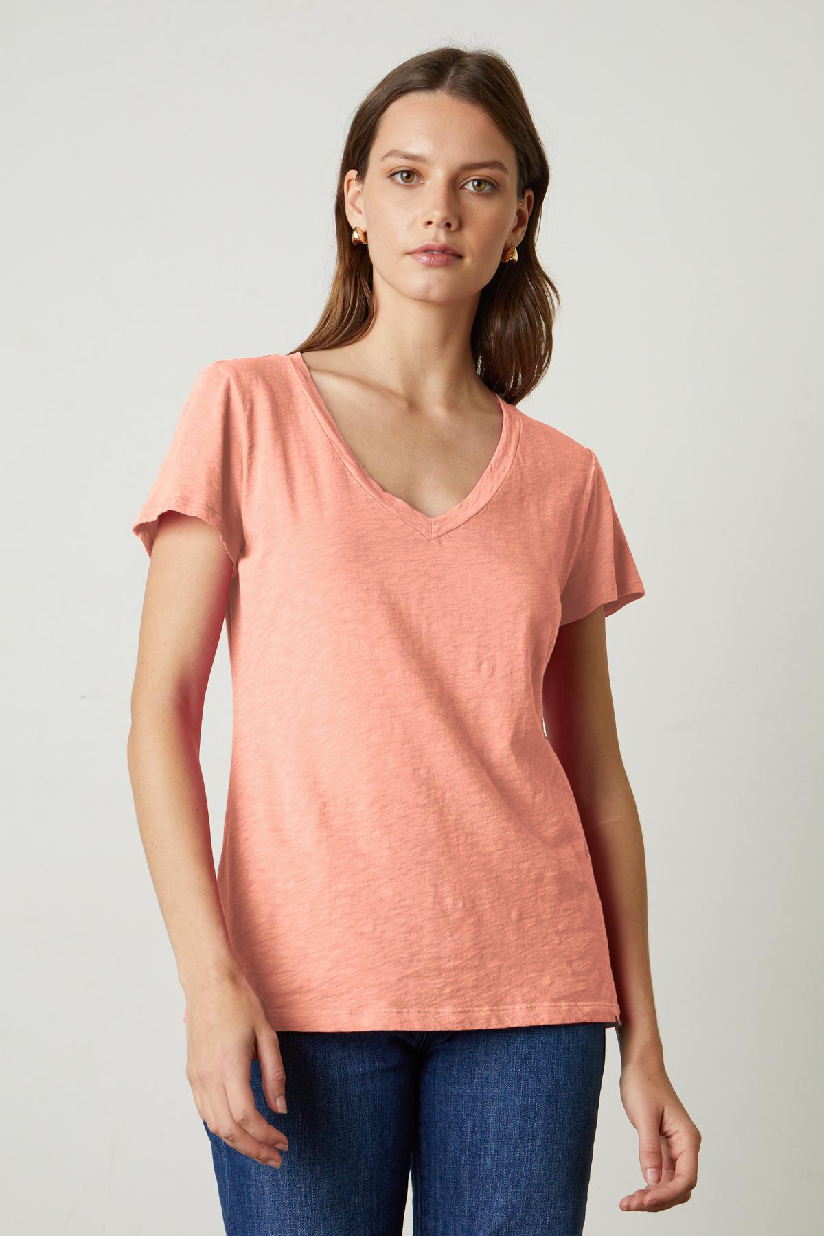Lilith Cotton Slub T-Shirt in Corset
