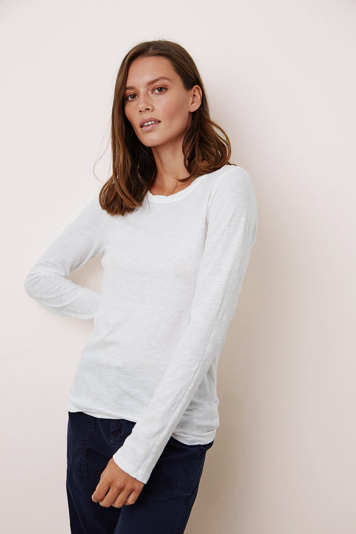 LIZ CITY COTTON SLUB T SHIRT