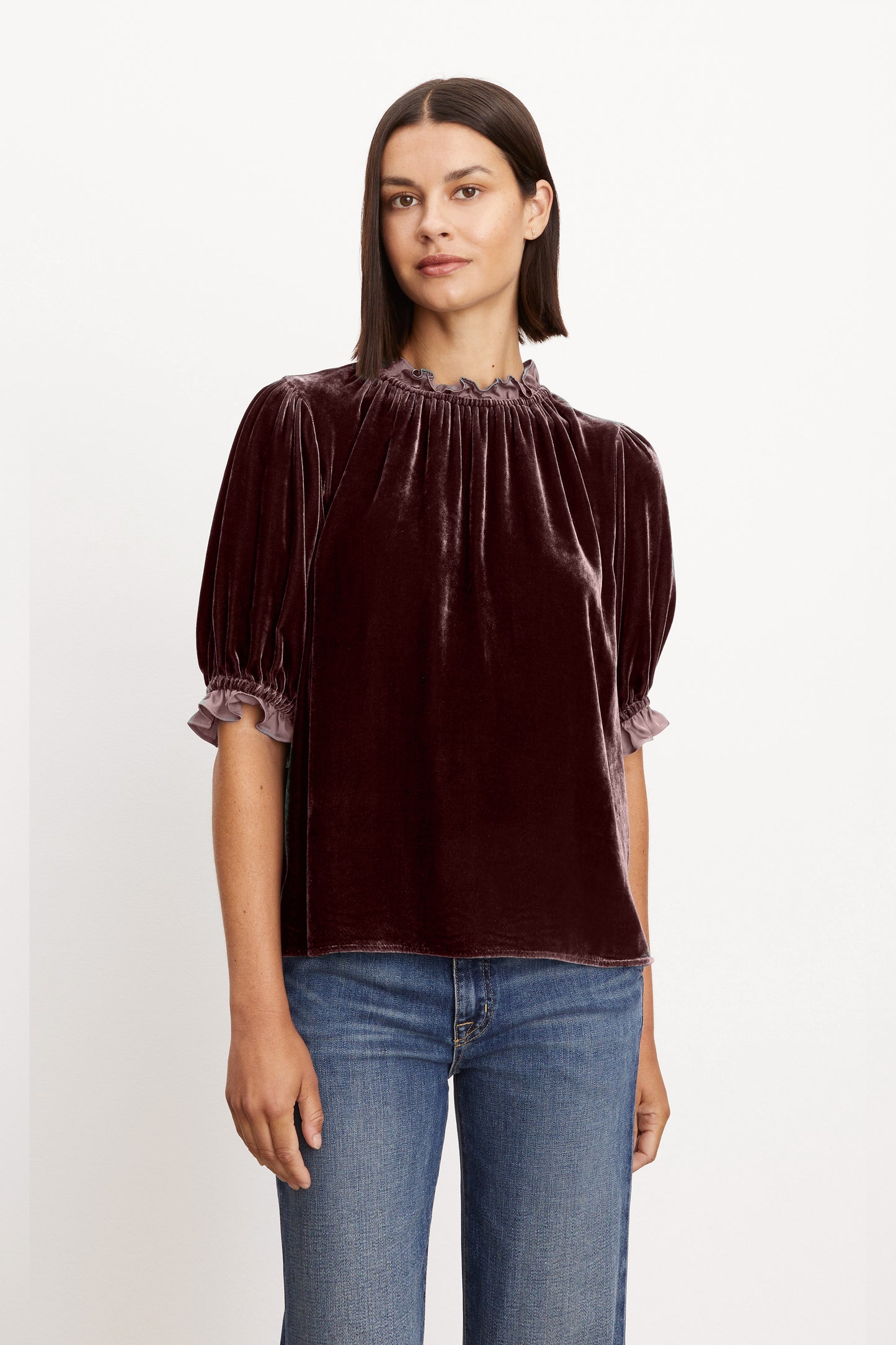 VAL TOP IN WINEBERRY