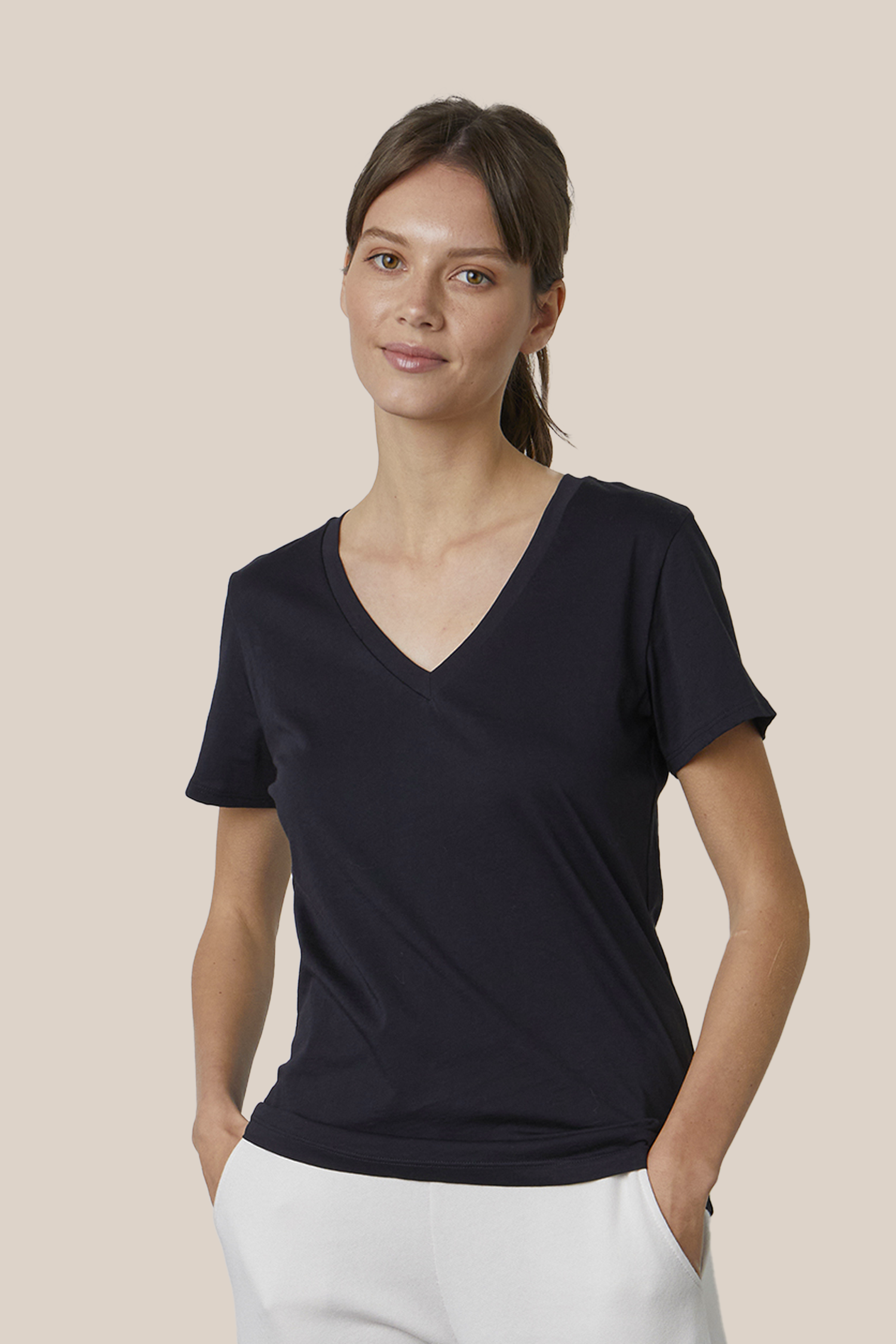 SUSAN WHISPER COTTON T SHIRT