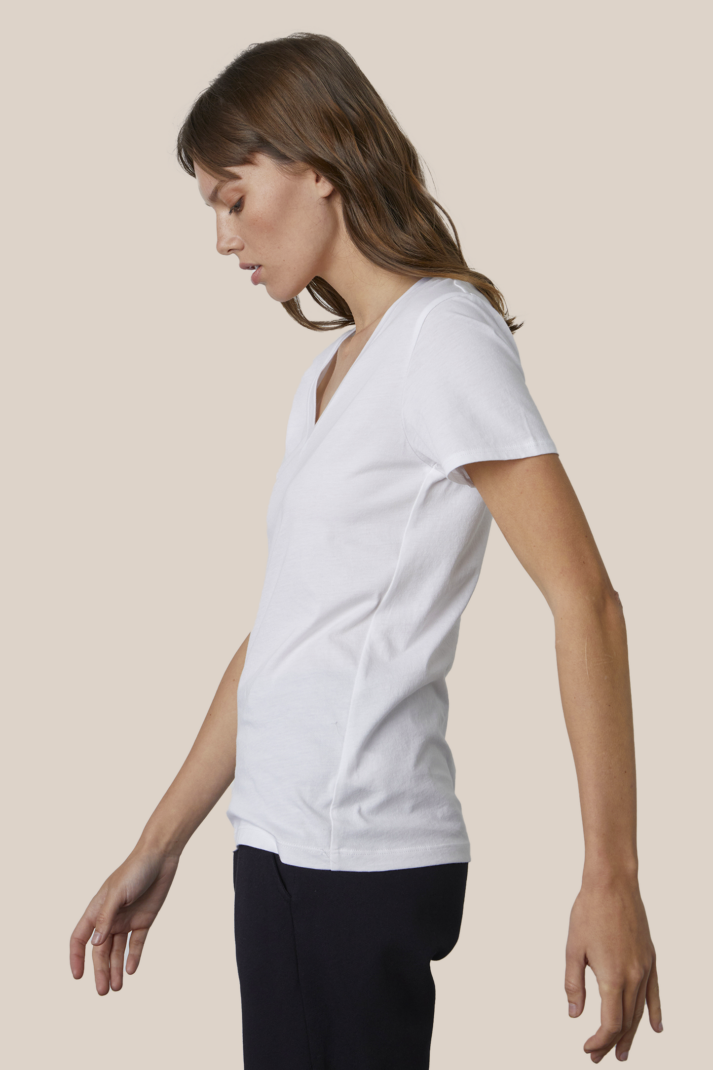 SUSAN WHISPER COTTON T-SHIRT IN WHITE