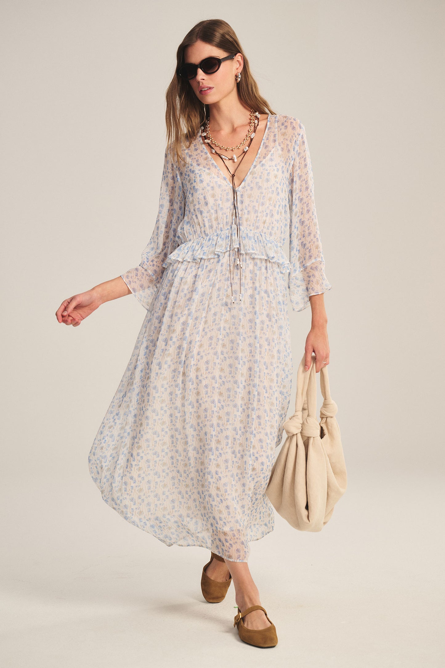 AERIN DRESS IN BLUE