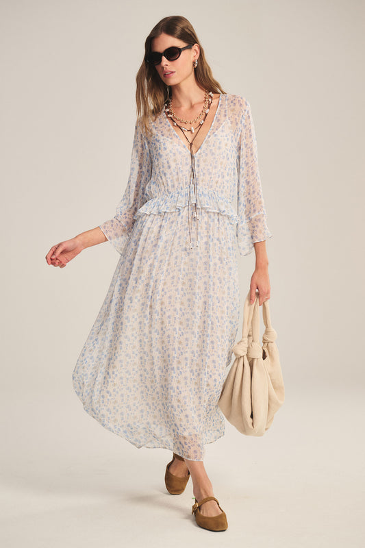 AERIN DRESS IN BLUE