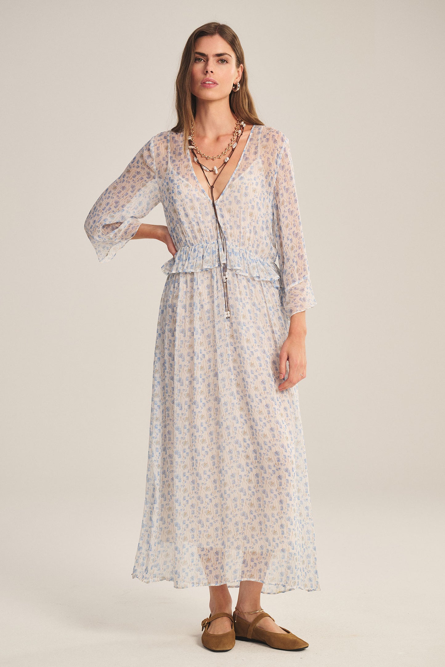 AERIN DRESS IN BLUE
