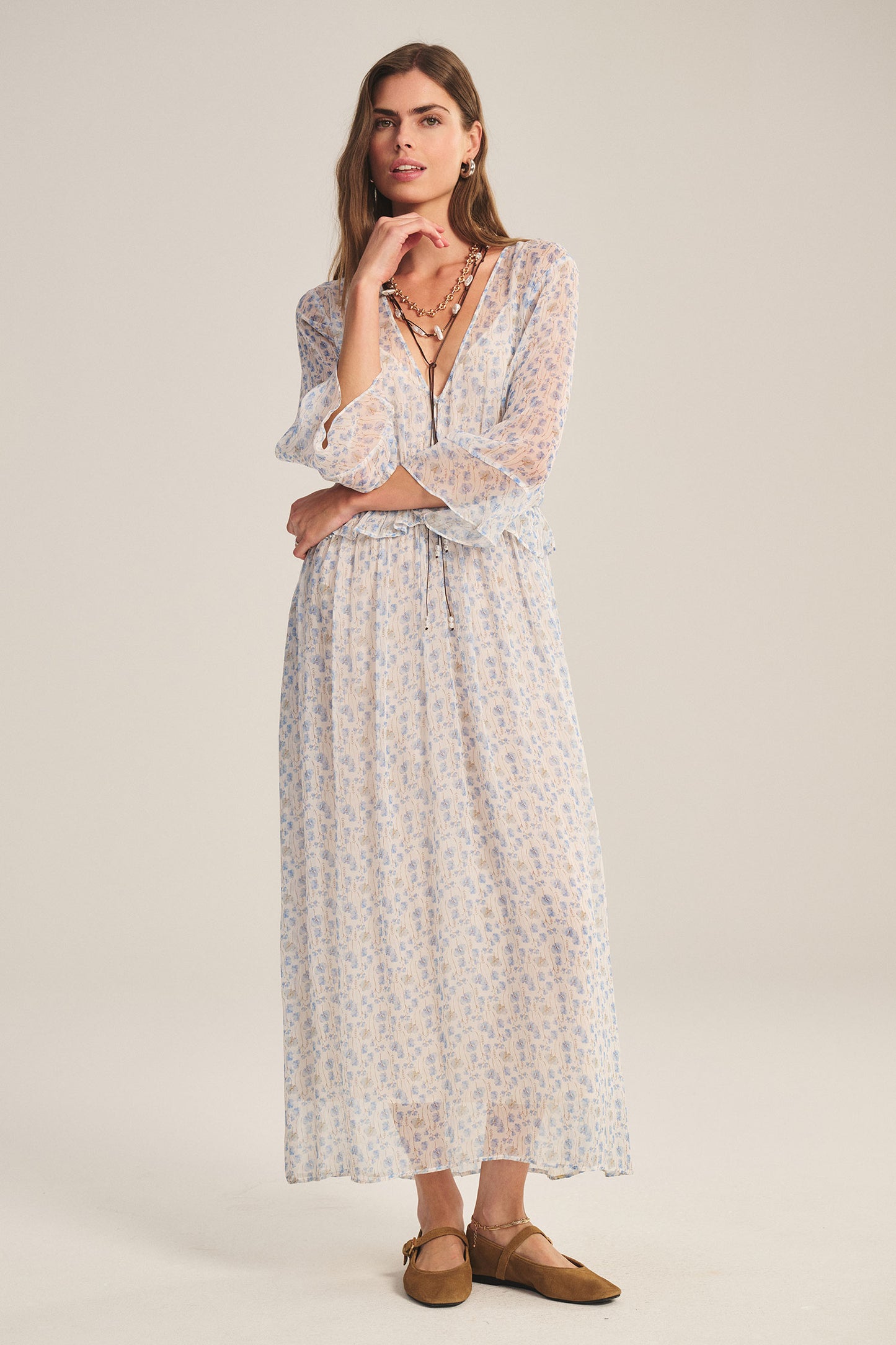 AERIN DRESS IN BLUE