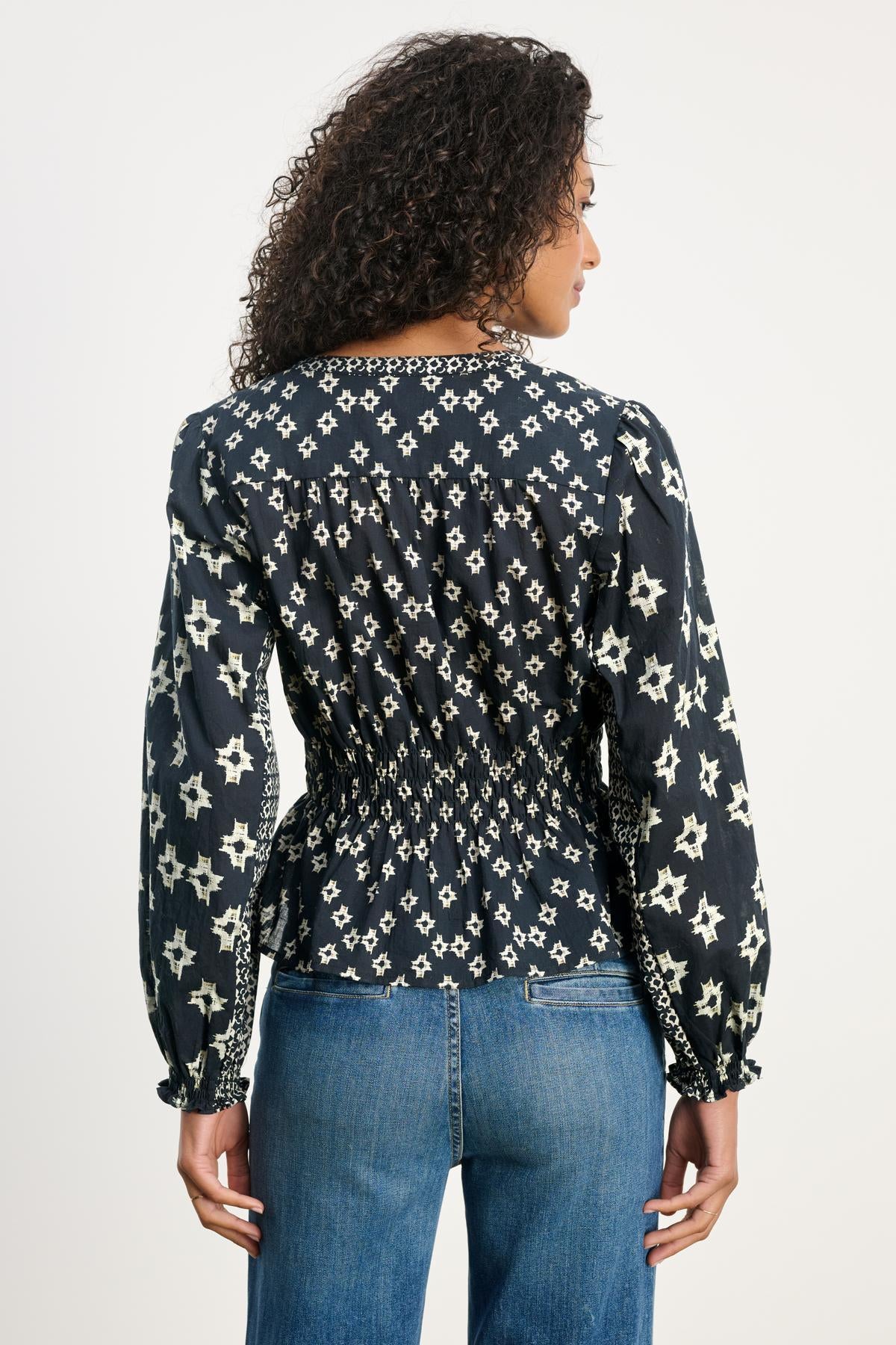 CHARLOTTE TOP IN MIDNIGHT