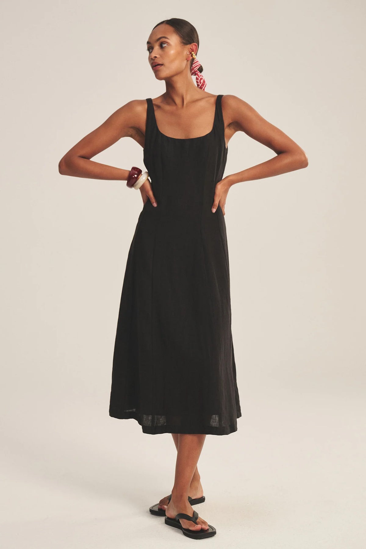 AUSTEN LINEN DRESS
