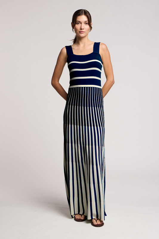 AVELINE DRESS IN NAVY