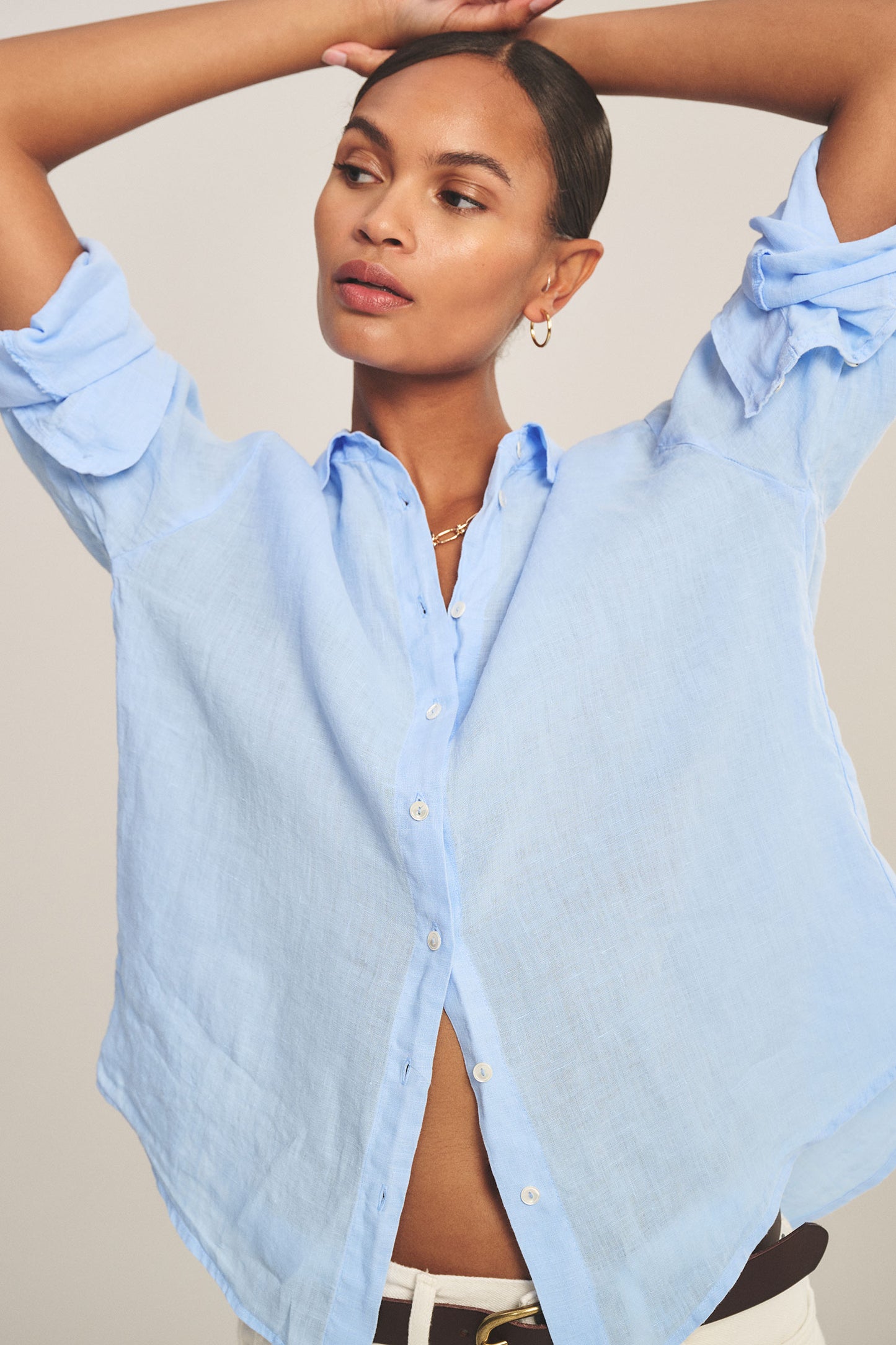 BRIGHTON LINEN SHIRT IN SAILBOAT