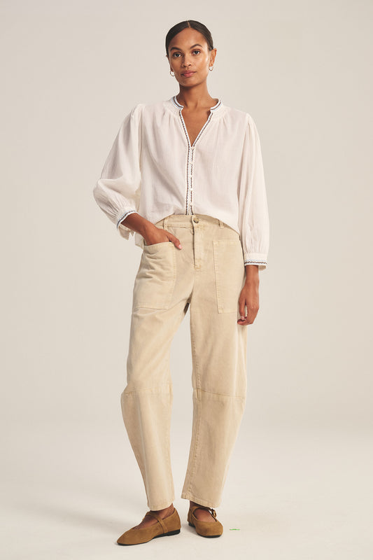 BRYLIE TROUSER IN SANDED TWILL