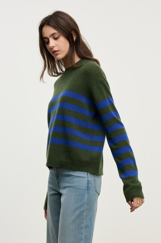 DIANA SWEATER IN MILITARY BLUE
