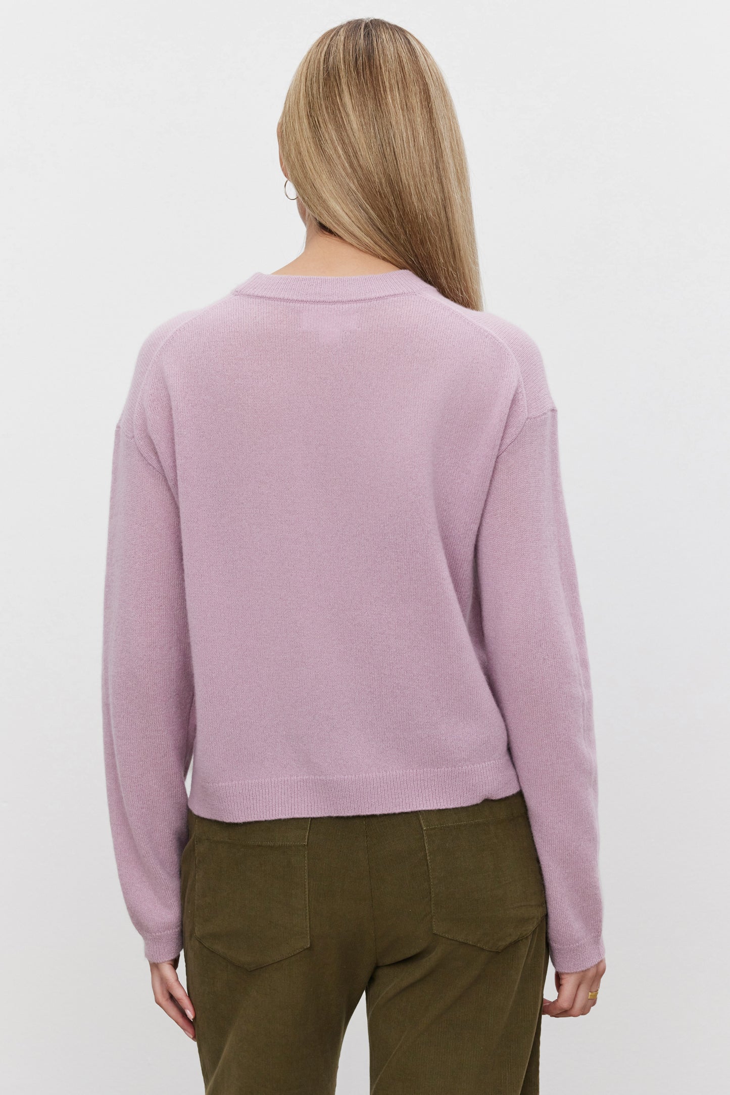 BROOKLYN CASHMERE SWEATER IN MAUVE