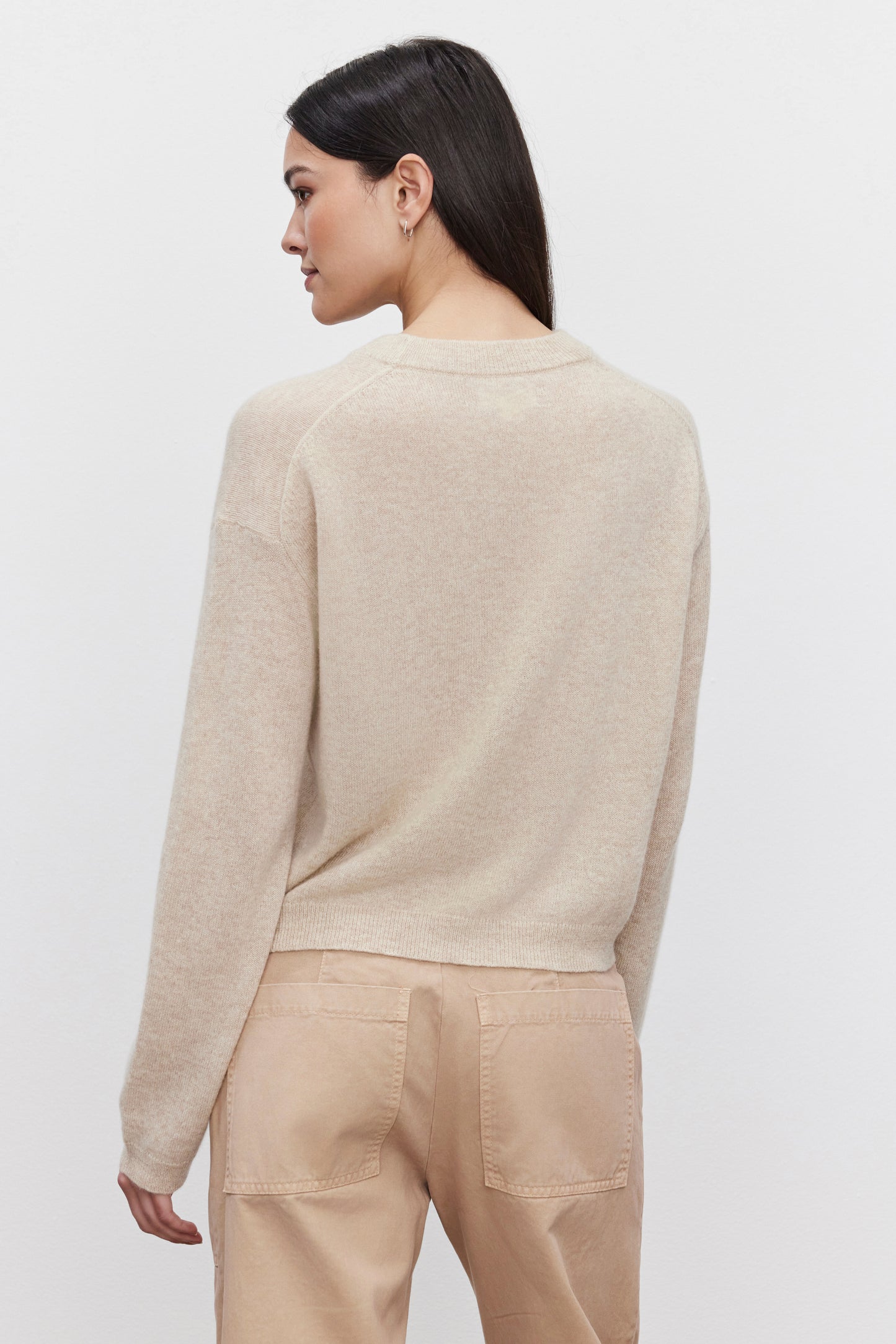 BROOKLYN CASHMERE SWEATER IN SAND