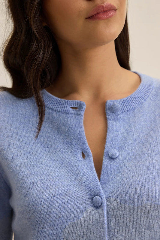 CHRICHET CARDIGAN IN SKY
