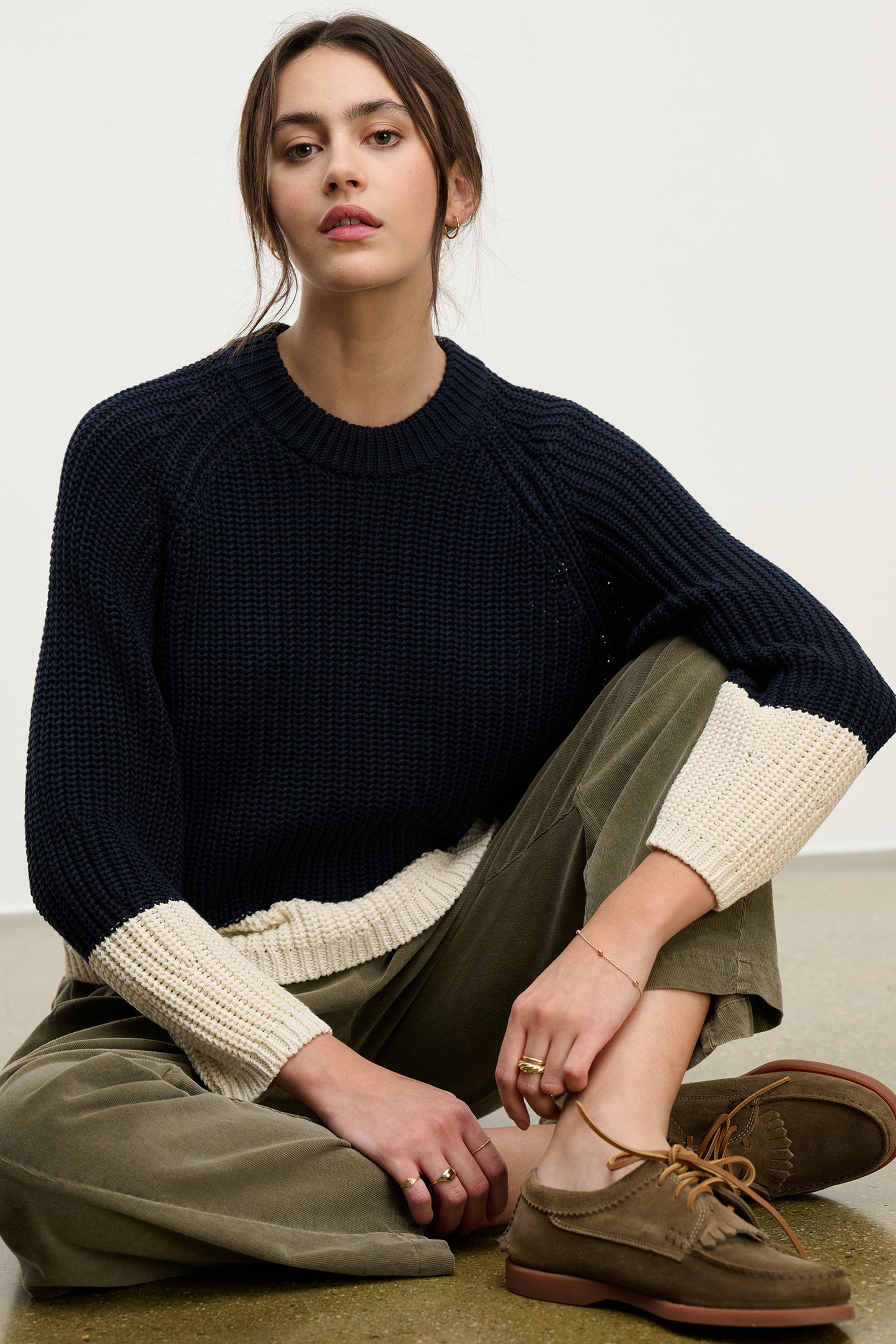 SHAY SWEATER IN NAVY