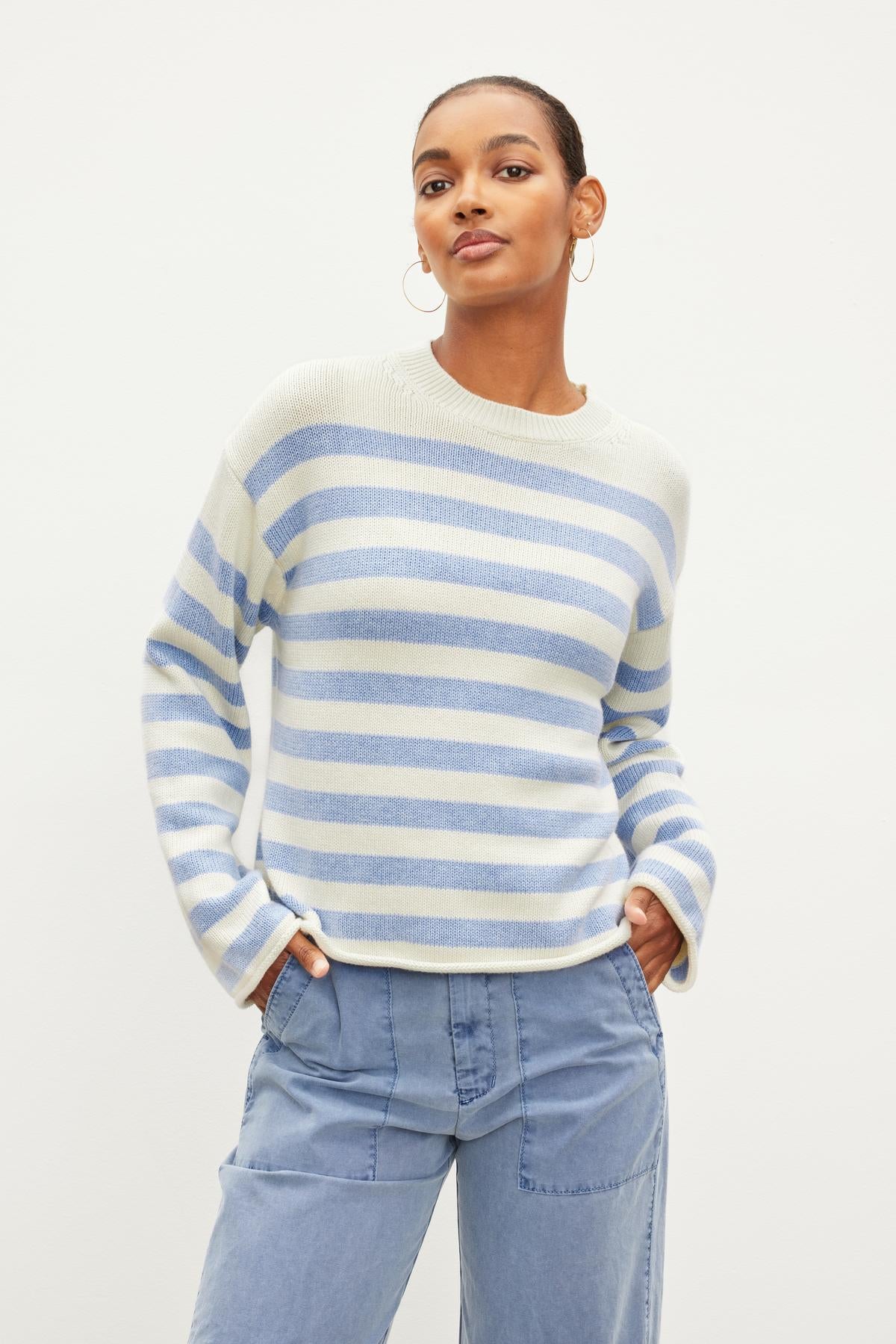 LEX COTTON CASHMERE KNIT IN MILK