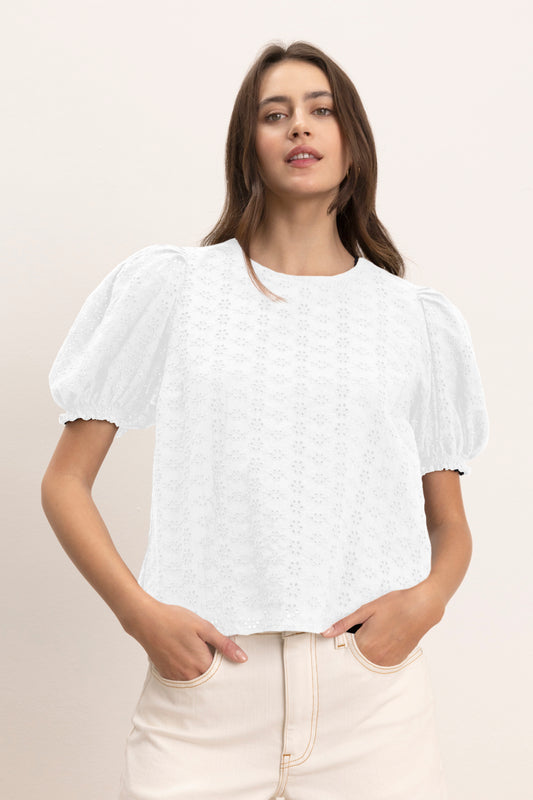 DALYN TOP IN WHITE