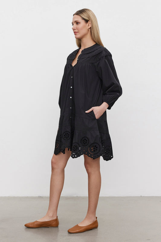 BARB DRESS IN BLACK