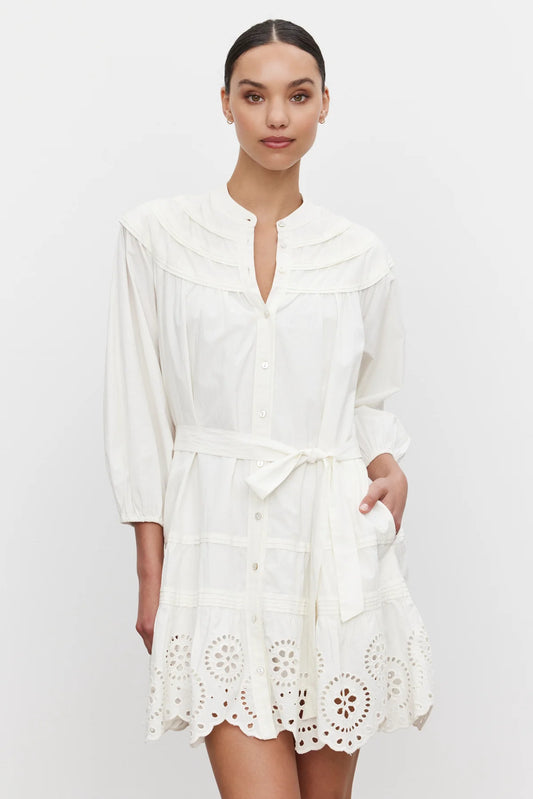 BARB DRESS IN CREAM