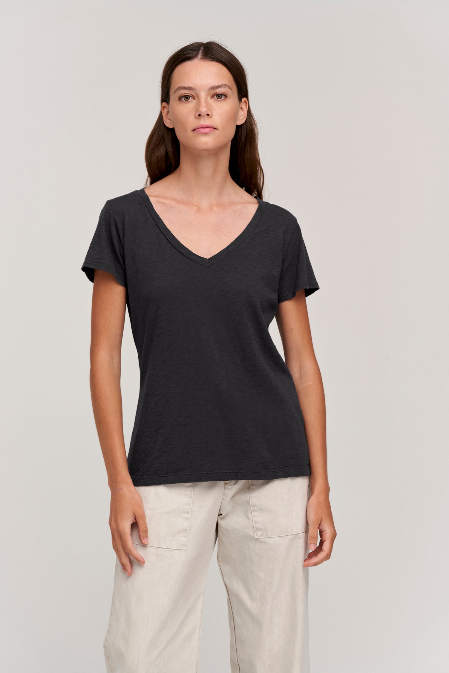 super soft v neck t shirts