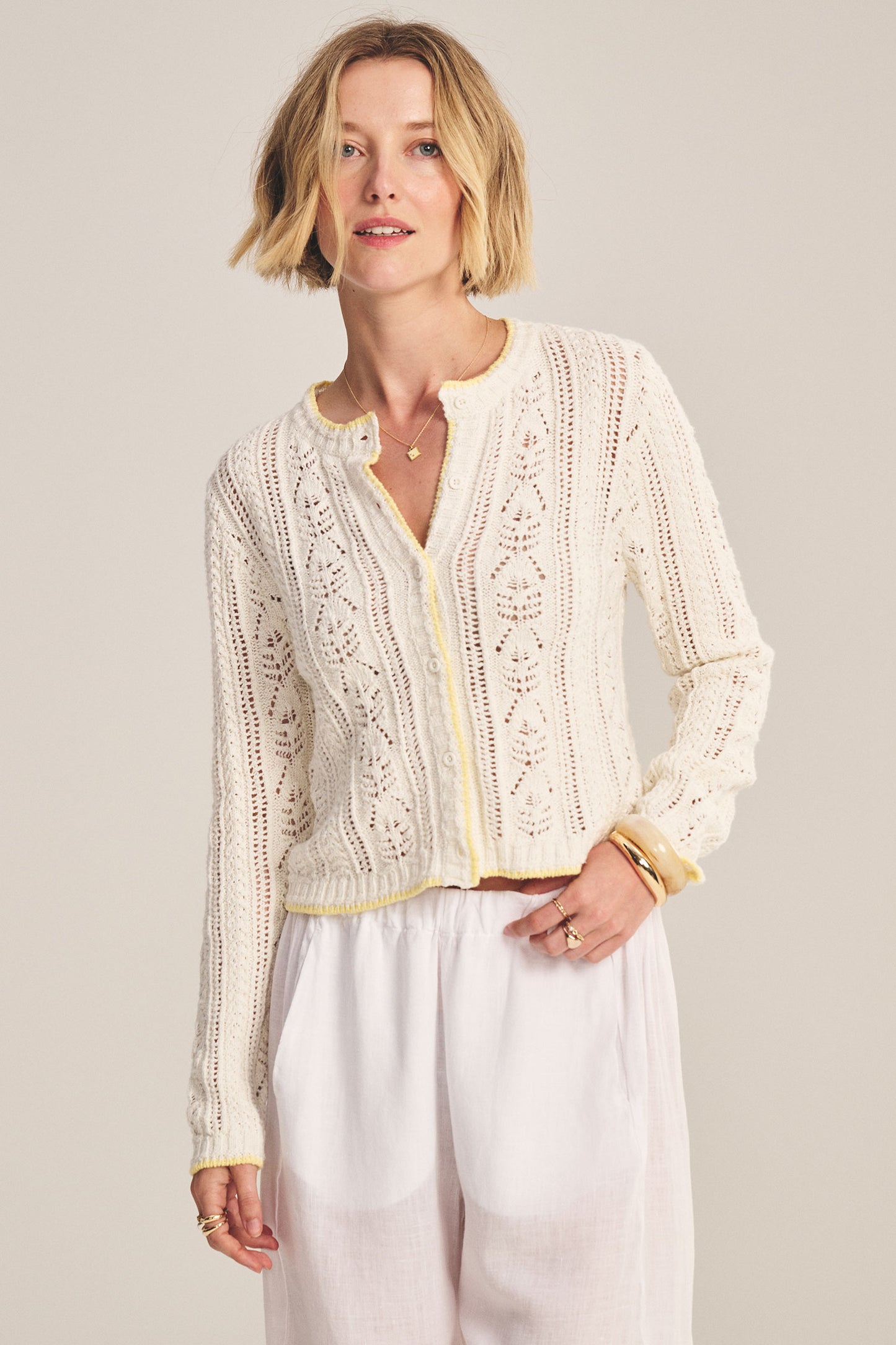 DAISY CARDIGAN IN IVORY