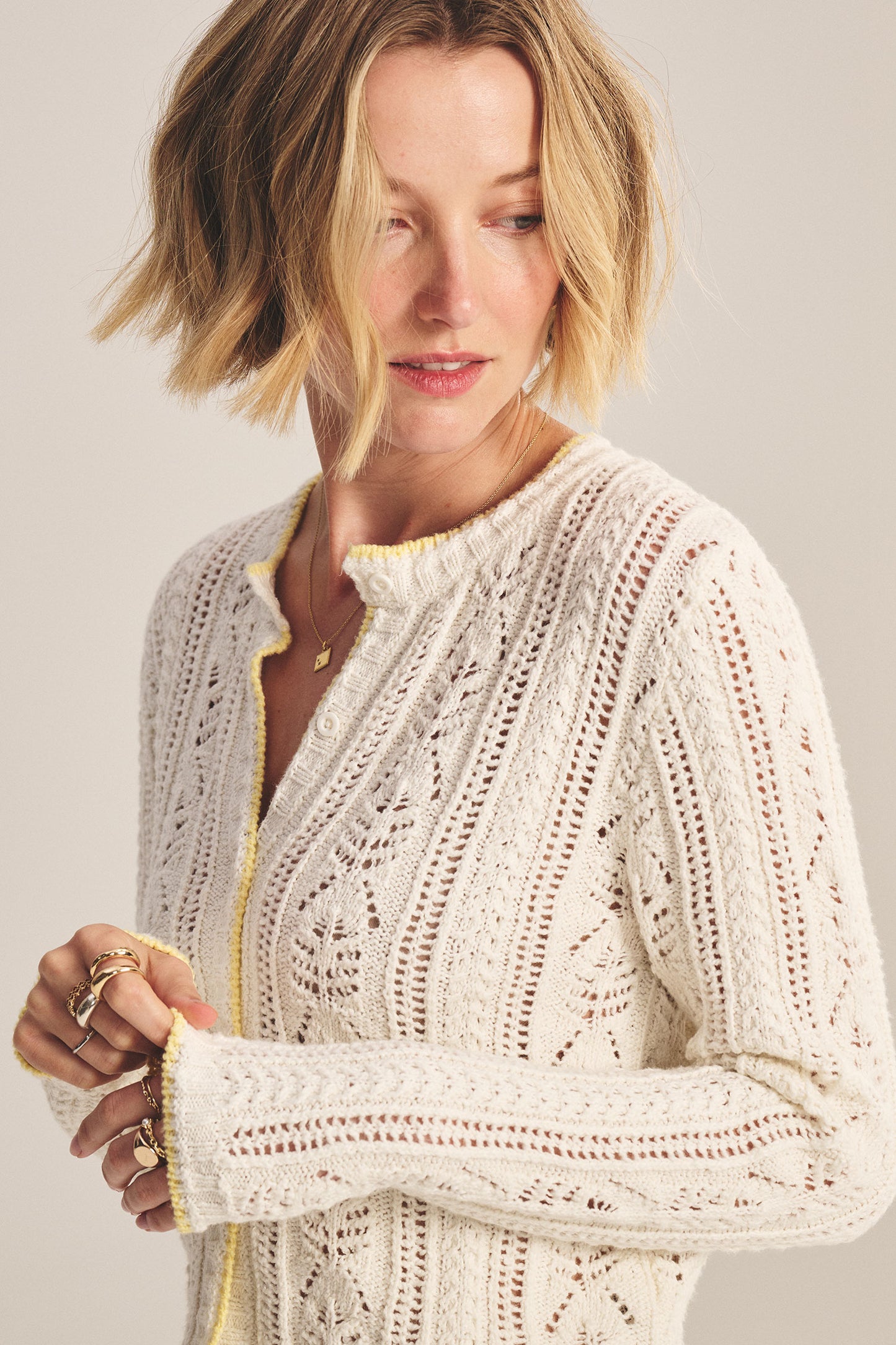 DAISY CARDIGAN IN IVORY