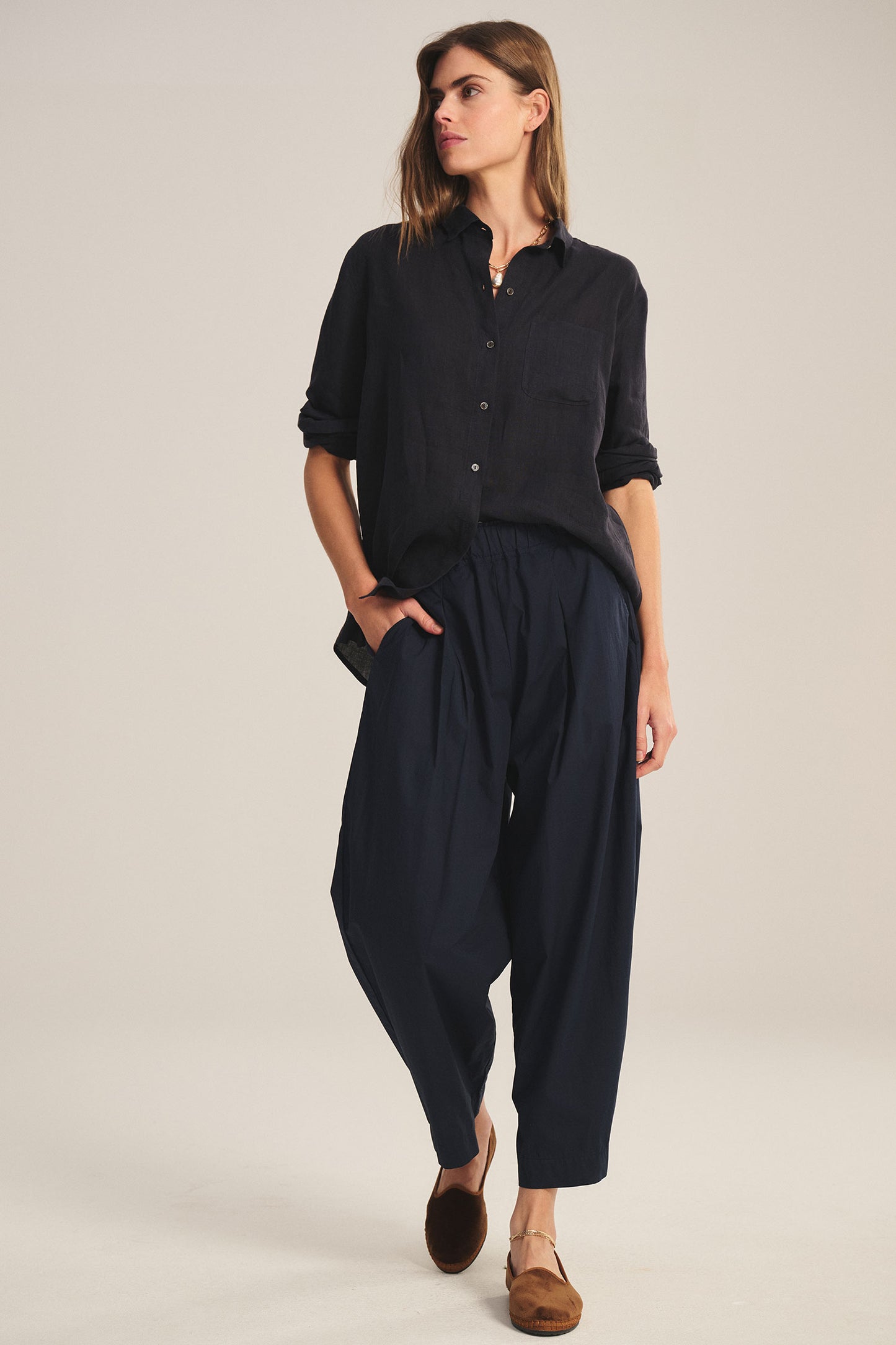 EASTON TROUSER IN MIDNIGHT