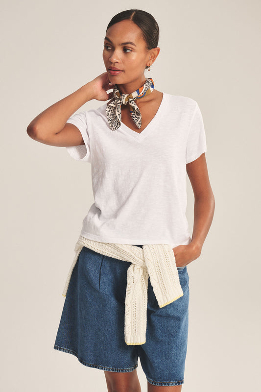 ELISHA T-SHIRT IN WHITE