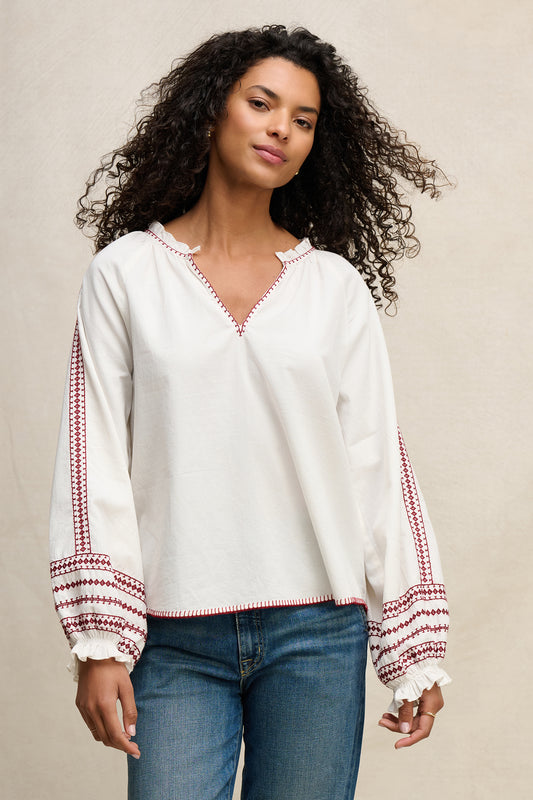 SCARLETT TOP IN CREAM