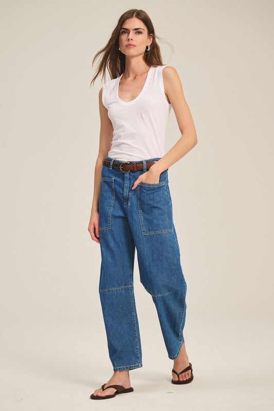 ESTINA TANK TOP IN WHITE