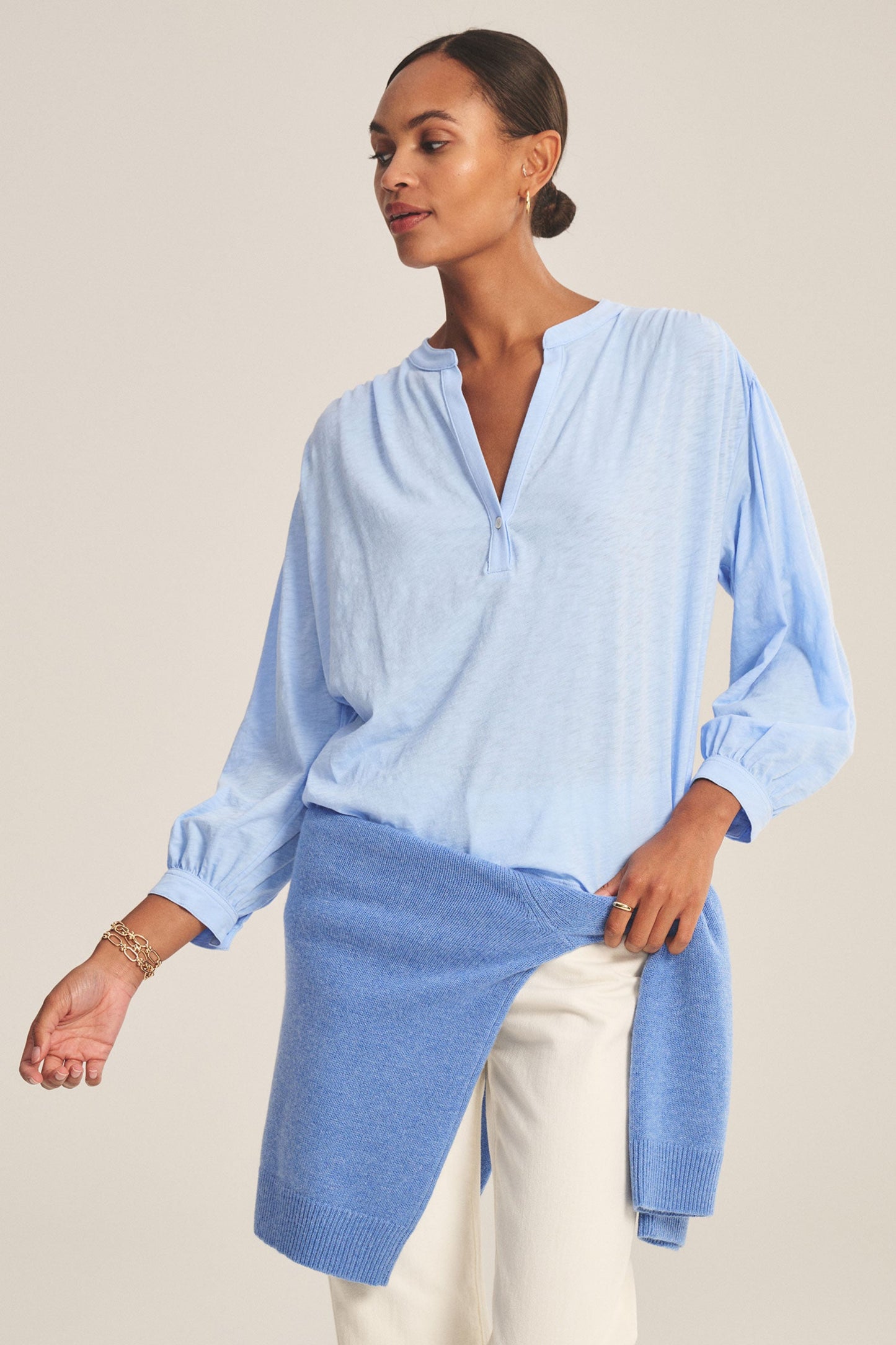 KNOX BLOUSE IN SAILBOT