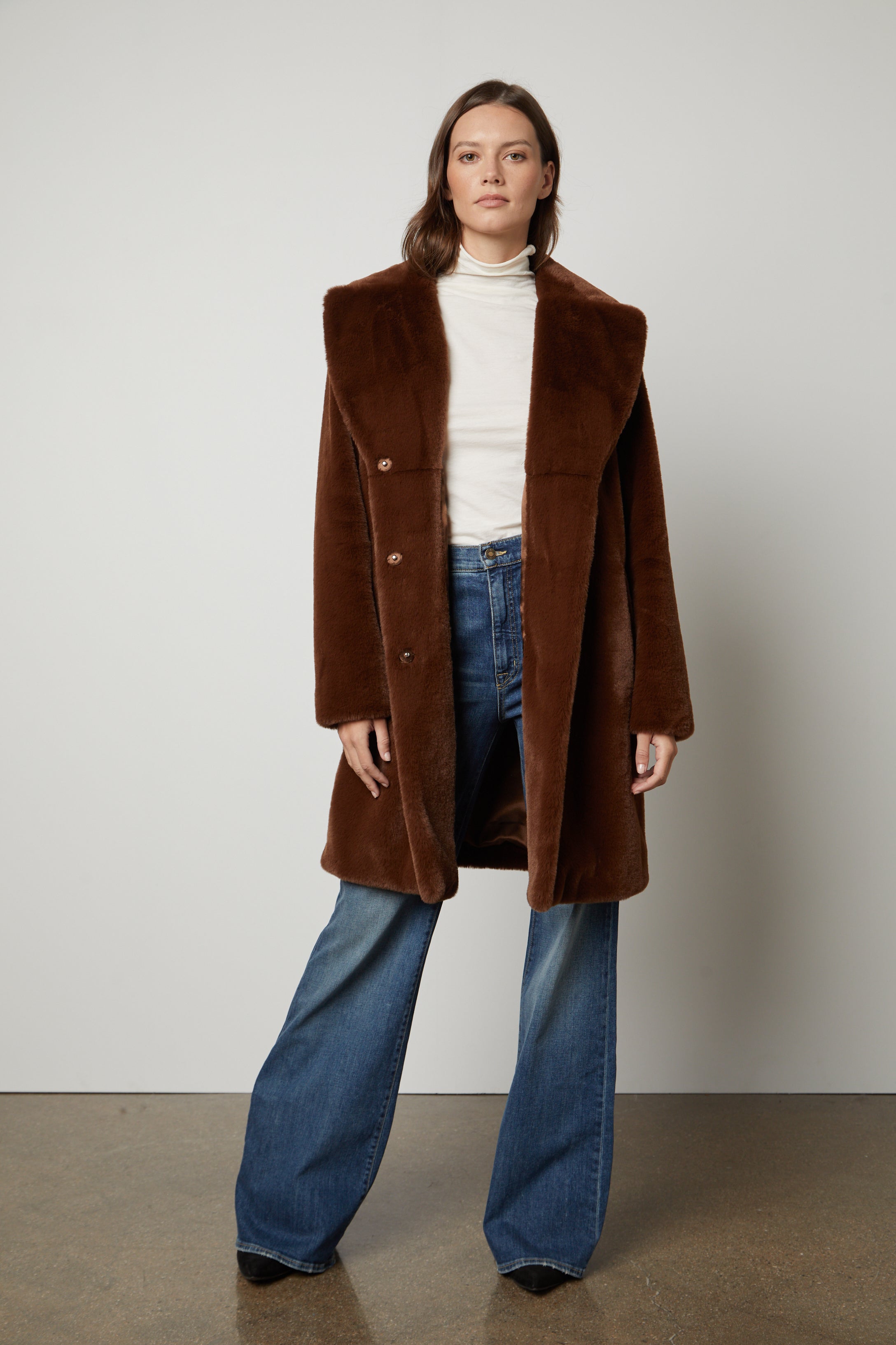 Faux shearling 2025 velvet jacket