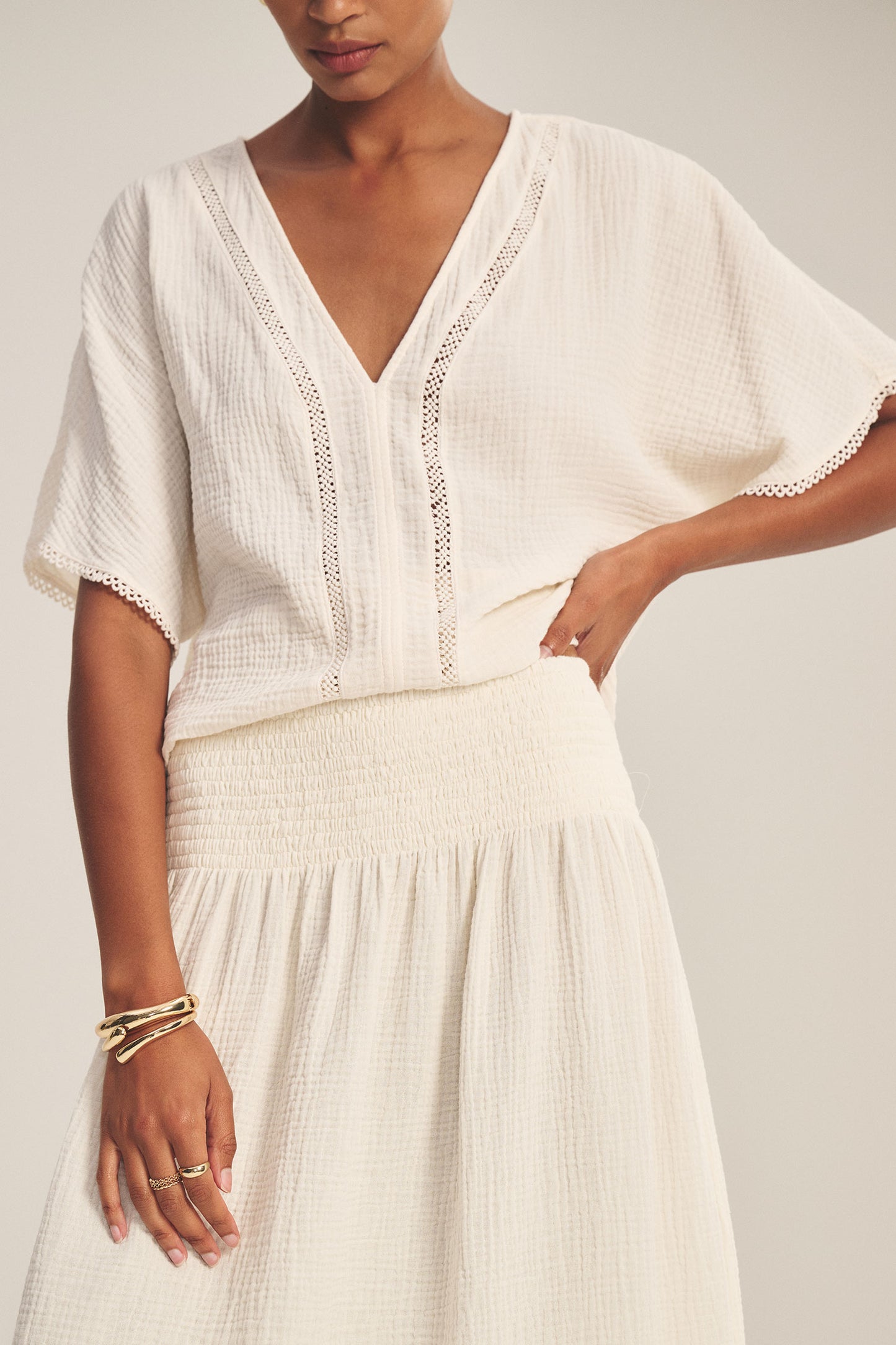 MAZIE SKIRT IN COCONUT