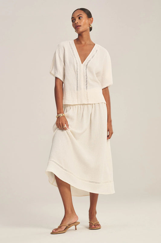 MAZIE SKIRT IN COCONUT