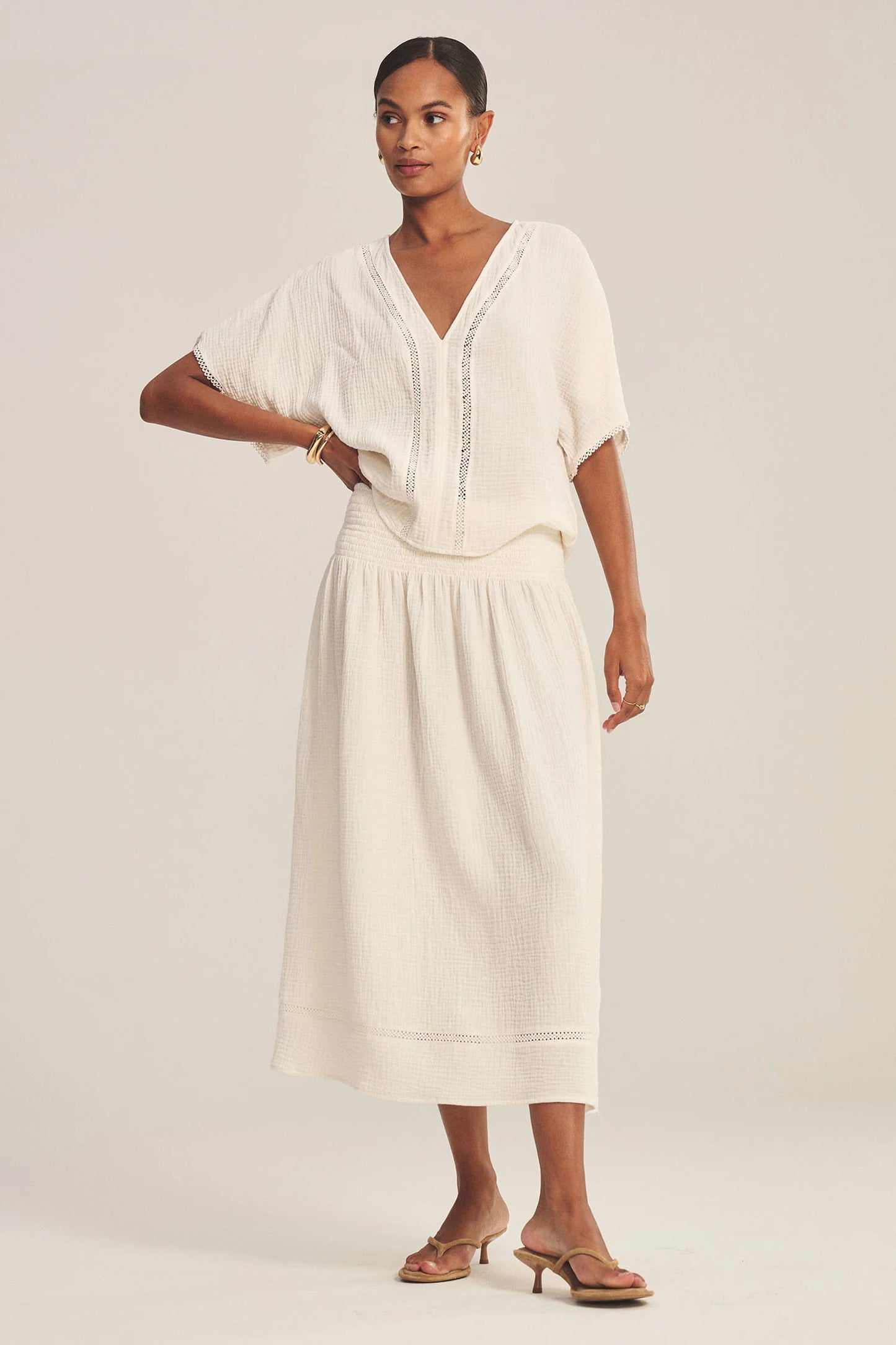 MAZIE SKIRT IN COCONUT