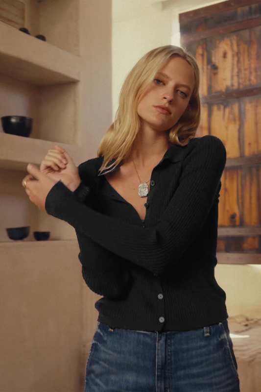 NIKKI CARDIGAN IN CINDER