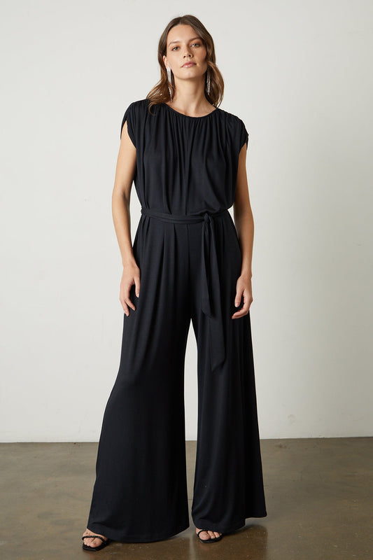 NORAH WIDE LEG JUMPSUIT IN BLACK