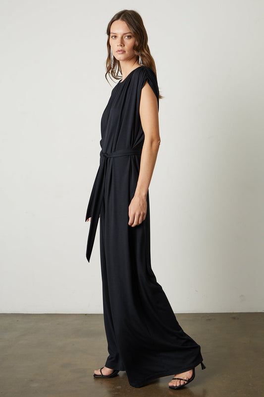 NORAH WIDE LEG JUMPSUIT IN BLACK