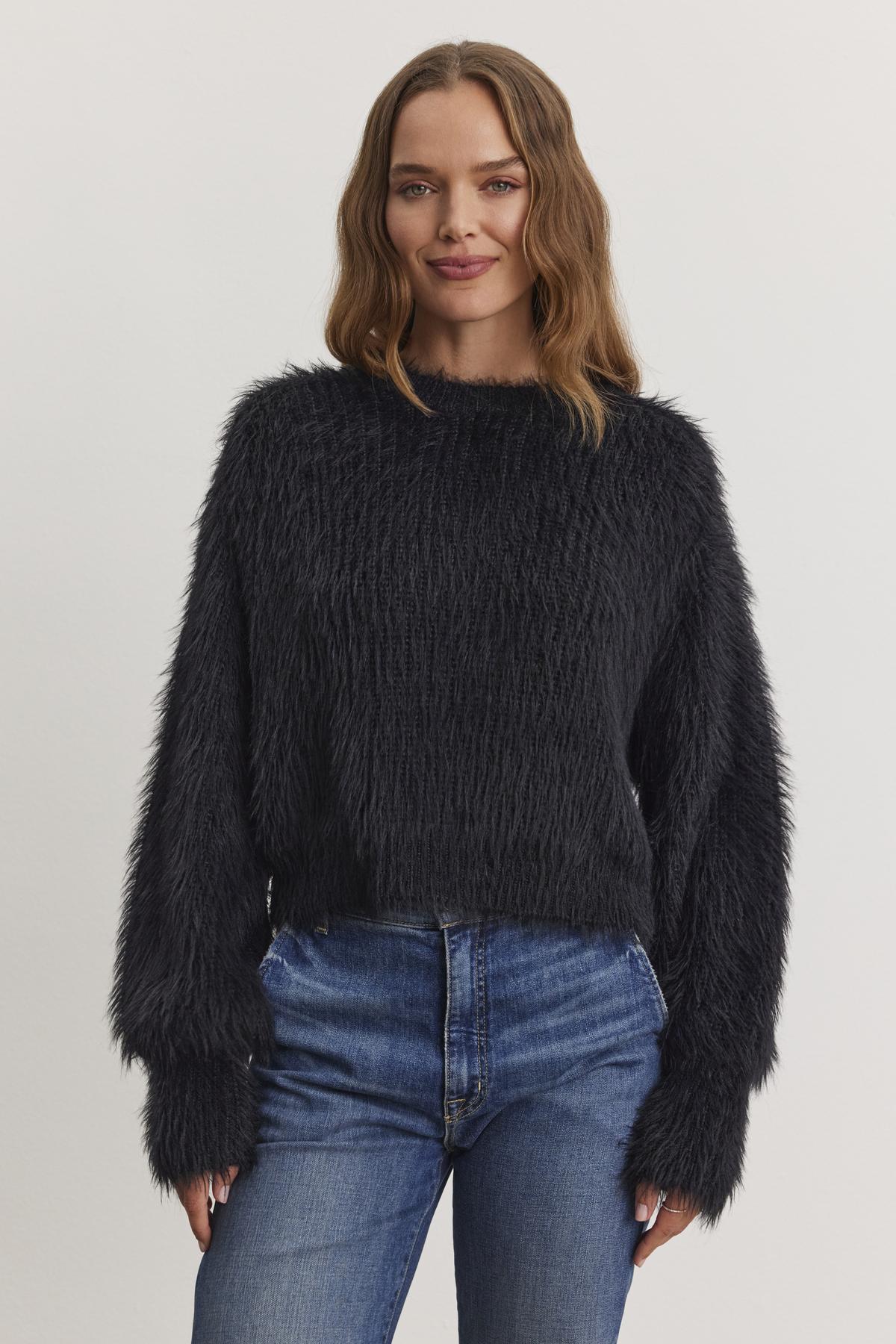 HOLLAND FEATHER YARN CARDIGAN