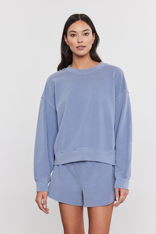 SKYLAR SWEATSHIRT IN BLUEHAZE