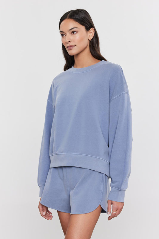 SKYLAR SWEATSHIRT IN BLUEHAZE