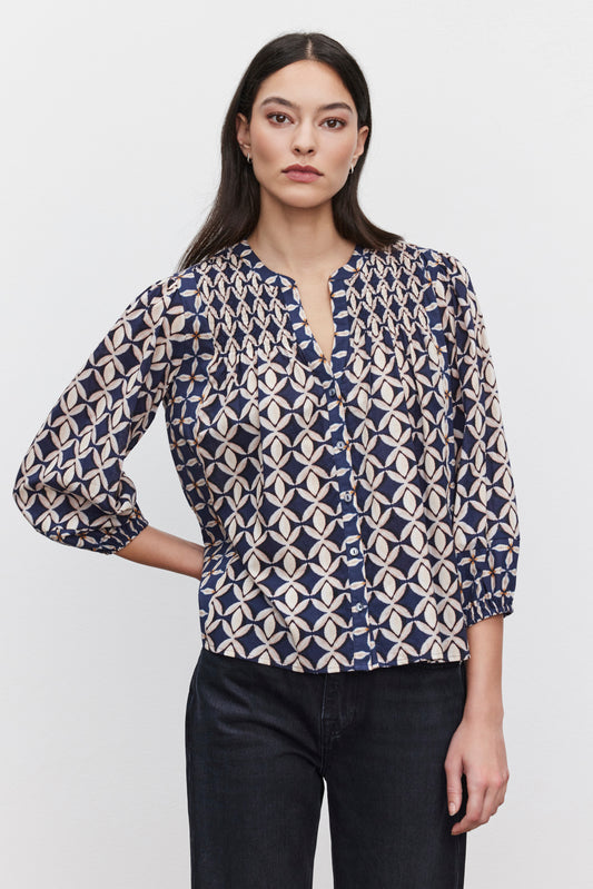 HADDON TOP IN NAVY