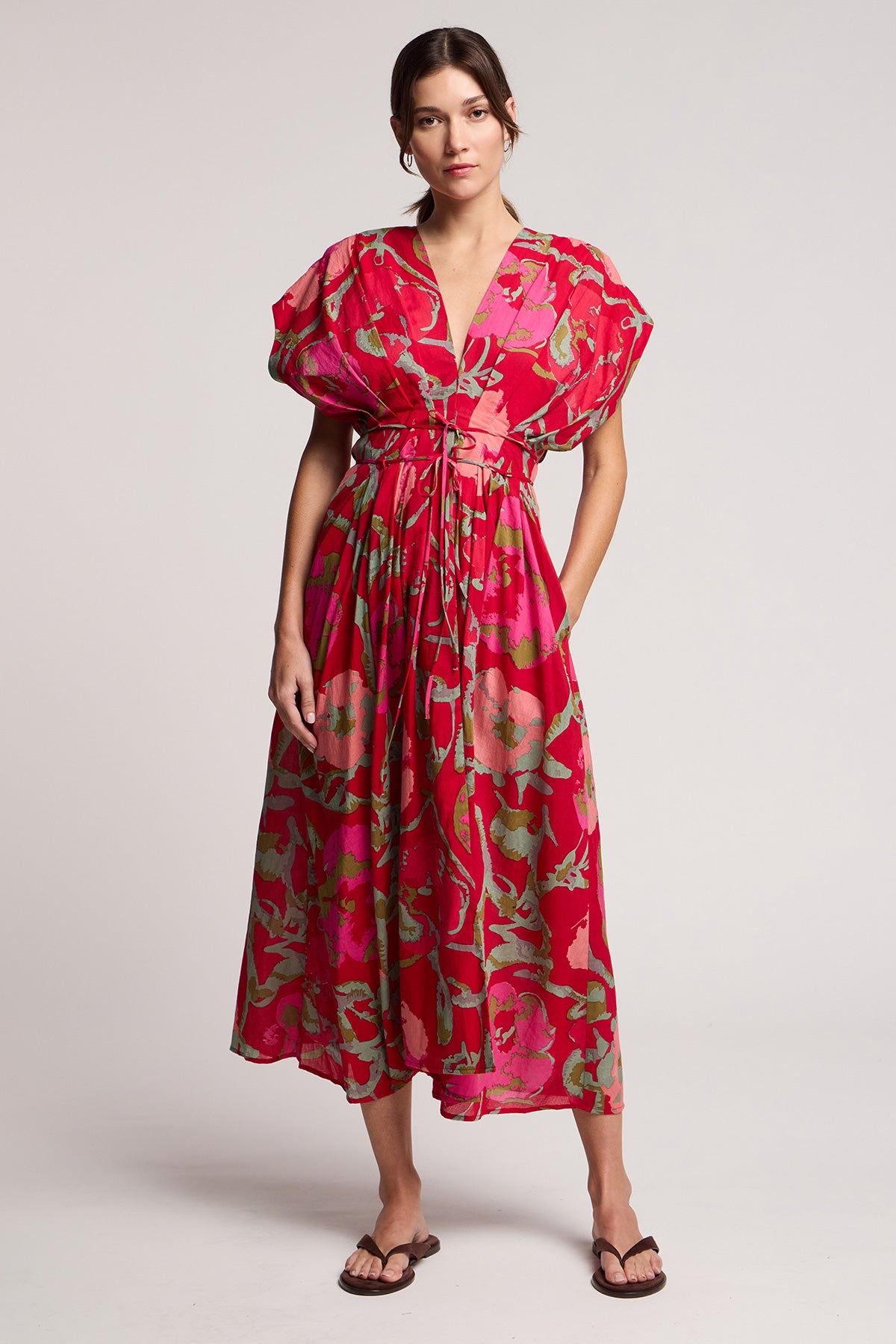 LEILANI DRESS IN ROSE VINES