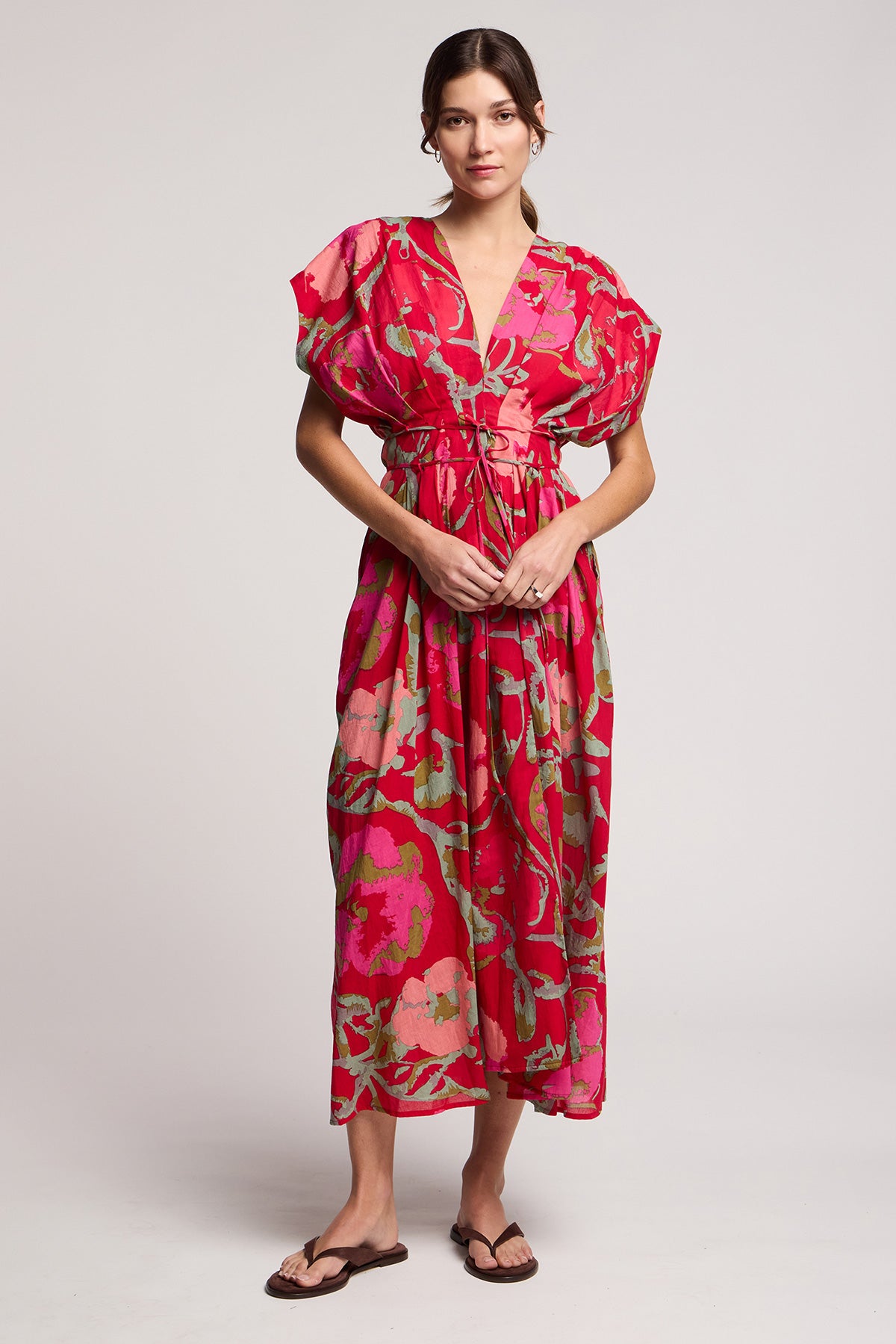 LEILANI DRESS IN ROSE VINES