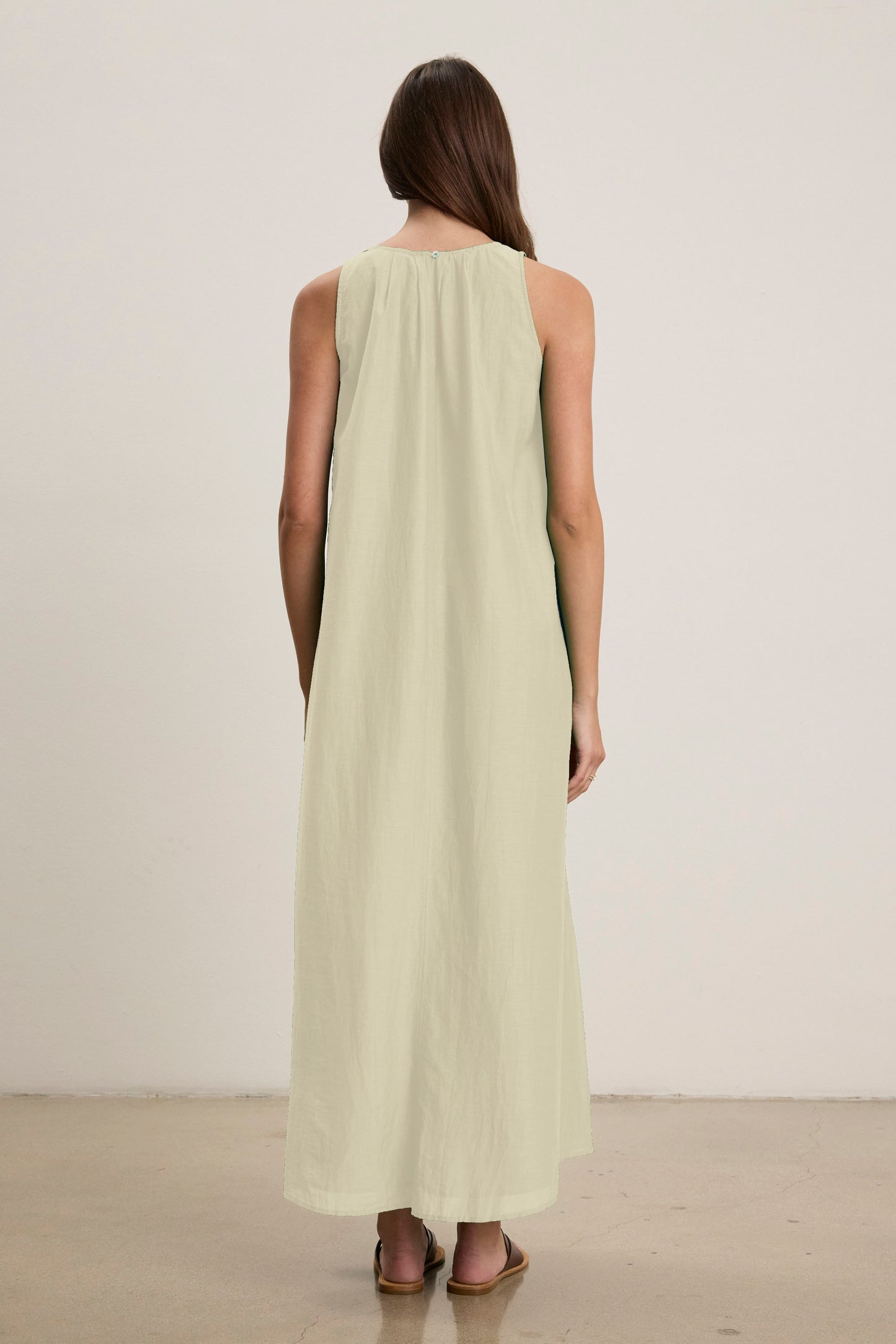 CAROL DRESS IN CHALK