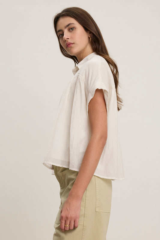 RIE TOP IN CHALK