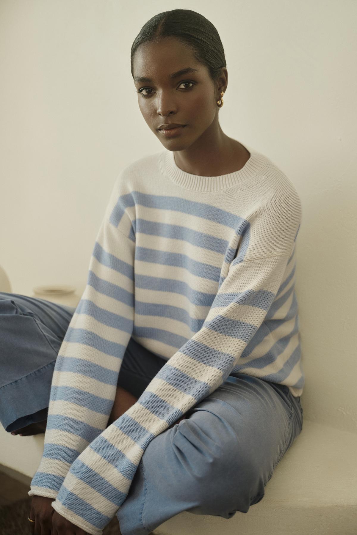 LEX COTTON CASHMERE KNIT IN MILK