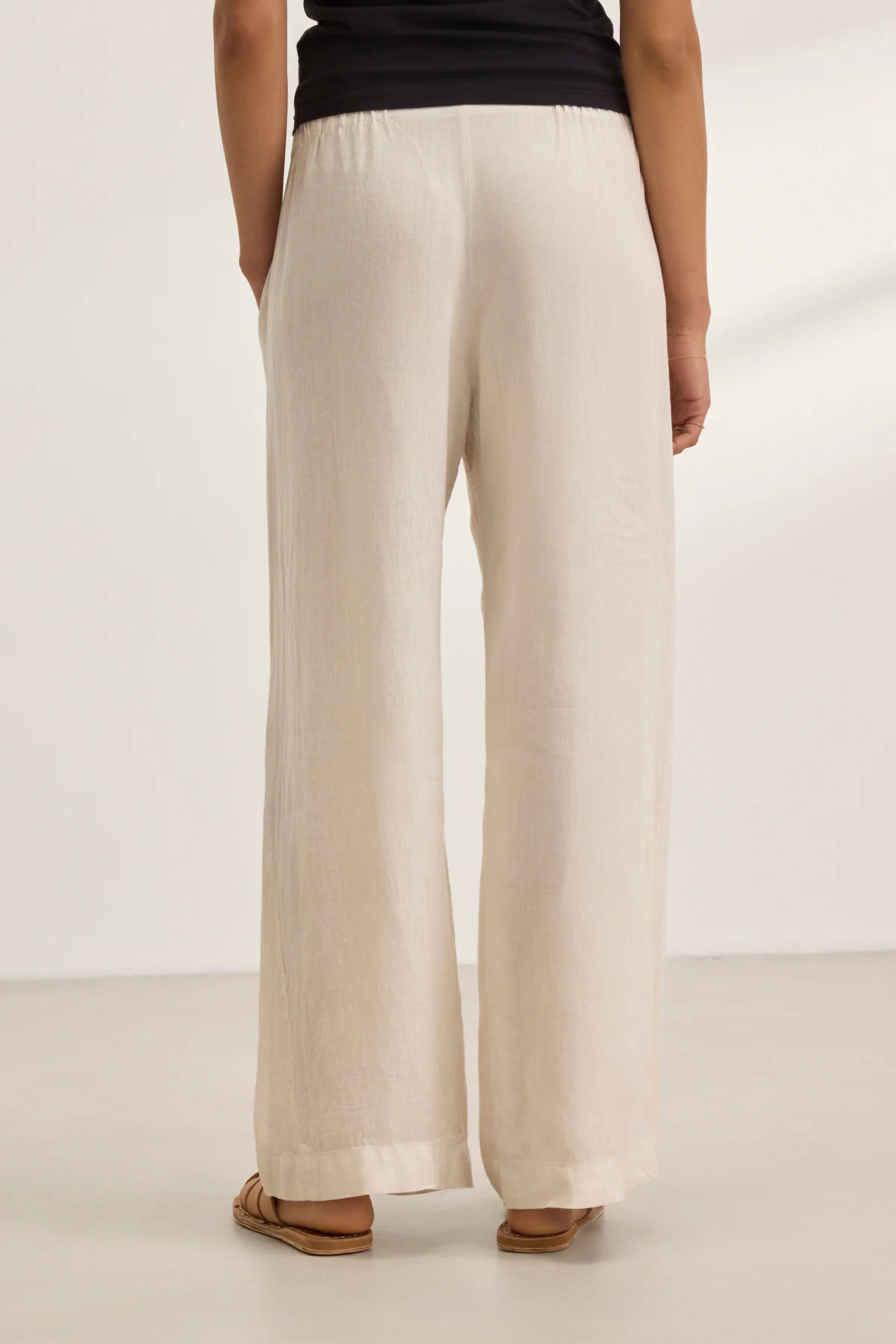 STEPHANIE LINEN PANT IN BEACH