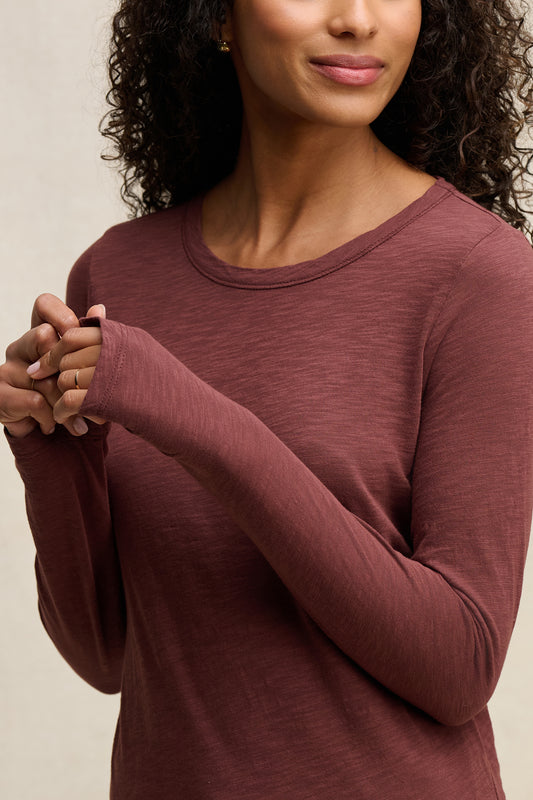 LIZZIE TOP IN HENNA