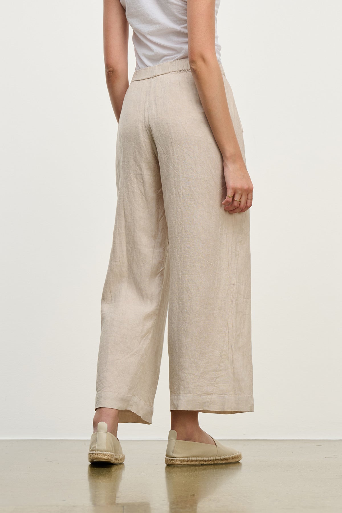 LOLA LINEN TROUSER IN COBBLE